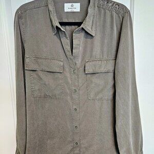 Babaton Aritzia Button-Down Shirt Dusty Green Oversize L